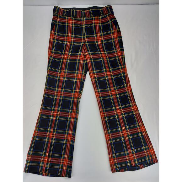 Vintage The Scotch House Tartan Plaid Wool Straight Leg Pants Mens 32x30 - Picture 2 of 12